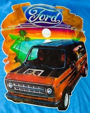 VTG  76 Ford Chopper Van 70s vanning E150 E250 Custom Econoline T-shirt iron-on