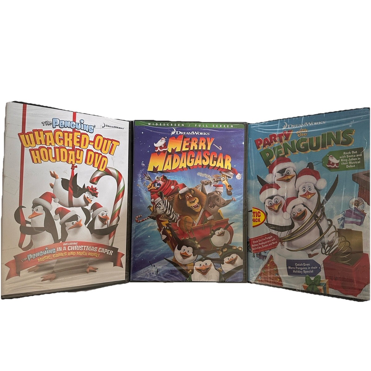 NEW SEALED DreamWorks Christmas (Lot 3) The Penguins & Merry