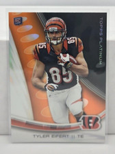 2013 Topps Platinum Tyler Eifert Orange Refractor Rookie Card. rookie card picture