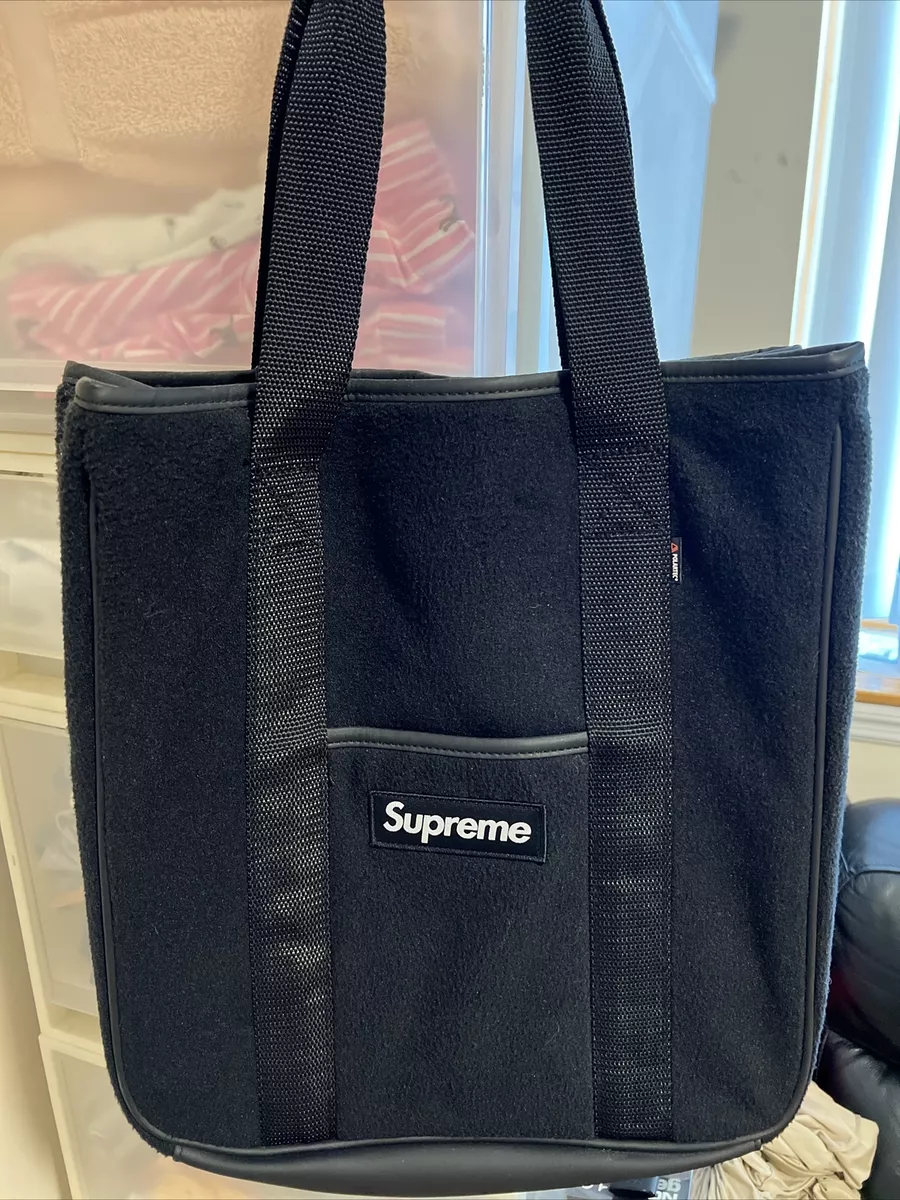 Supreme Polartec tote Black