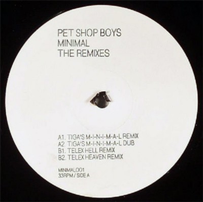 Pet Shop Boys Minimal 12'' Vinyl Maxi 4 Remixes UK Promo Tiga Telex  Remix Neu