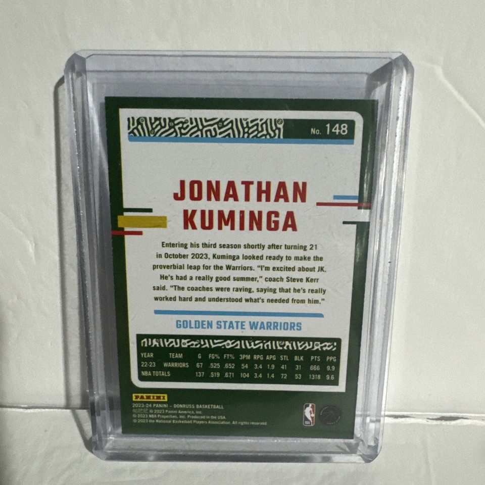 202324 Donruss Jonathan Kuminga Green Laser Parallel Card Warriors eBay