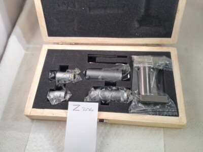 NEW 2-6'' TUBULAR INSIDE MICROMETER SET 0.001'' Increments. WITH WOODEN BOX. -Z206
