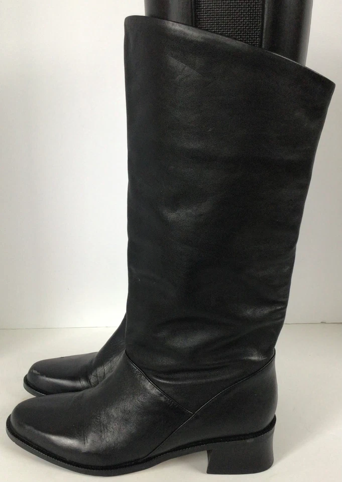 Ботинки для верховой езды AMANDA SMITH 972 Shara до середины икры черные кожаные с круглым носком (размер 6 M) - Изображение 3 из 4