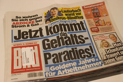 BILDzeitung 29.12.2021 Dezember Corona   Lauterbach   Max Schautzer