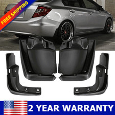 Fits 2012-2015 Honda Civic Sedan Abs Front Rear Splash Muds Guard Flap Car Parts Fits 2012-2015 Honda Civic Sedan Abs Front Rear Splash Muds Guard Flap Car Parts