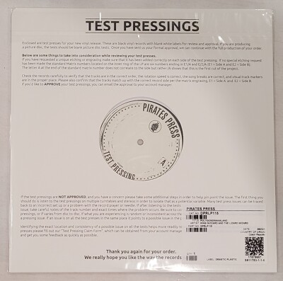 King Gizzard And The Lizard Wizard Polygondwanaland LP Black Vinyl Test Pressing