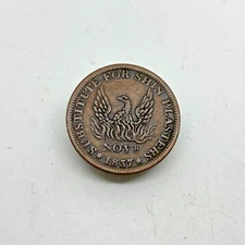 Vintage 1837 HT67 Hard Times Token Substitute for Shin Plasters C026