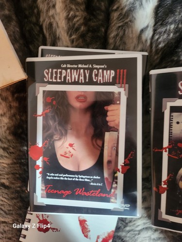 Sleepaway Camp Survival Kit Box Set 2002 Dvd Banned By Red Cross Bloody Handprin - Picture 12 of 13