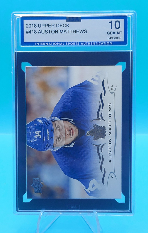 2018 Upper Deck #418 AUSTON MATTHEWS - ISA GEM MT 10