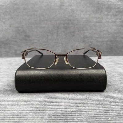 Elle EL18779 Bronze Rectangular Semi Rimless Eyeglasses Frames 50-18-135 BR