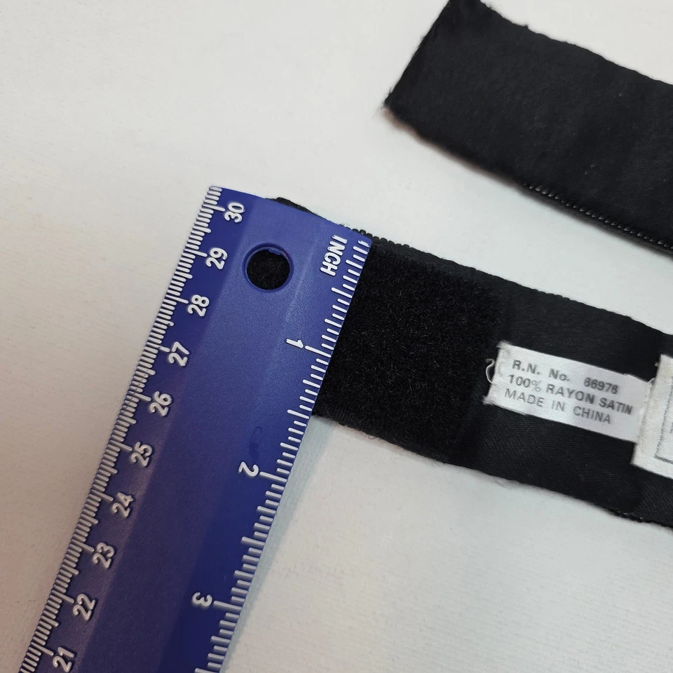 Michelle Stuart Vintage Black Beaded Embellished Gemstone Belt ML Golden Girls - Image 3 of 4