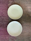 2 Chartreuse Dinner Plates Town & Country Red Wing Pottery by Eva Zeisel