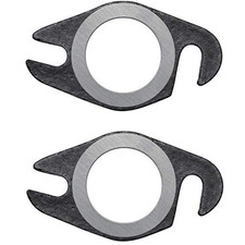 2X GUARNIZIONE SCARICO MARMITTA a FLANGIA SCOOTER MOTO CICLOMOTORE TUBO AM6 MINA