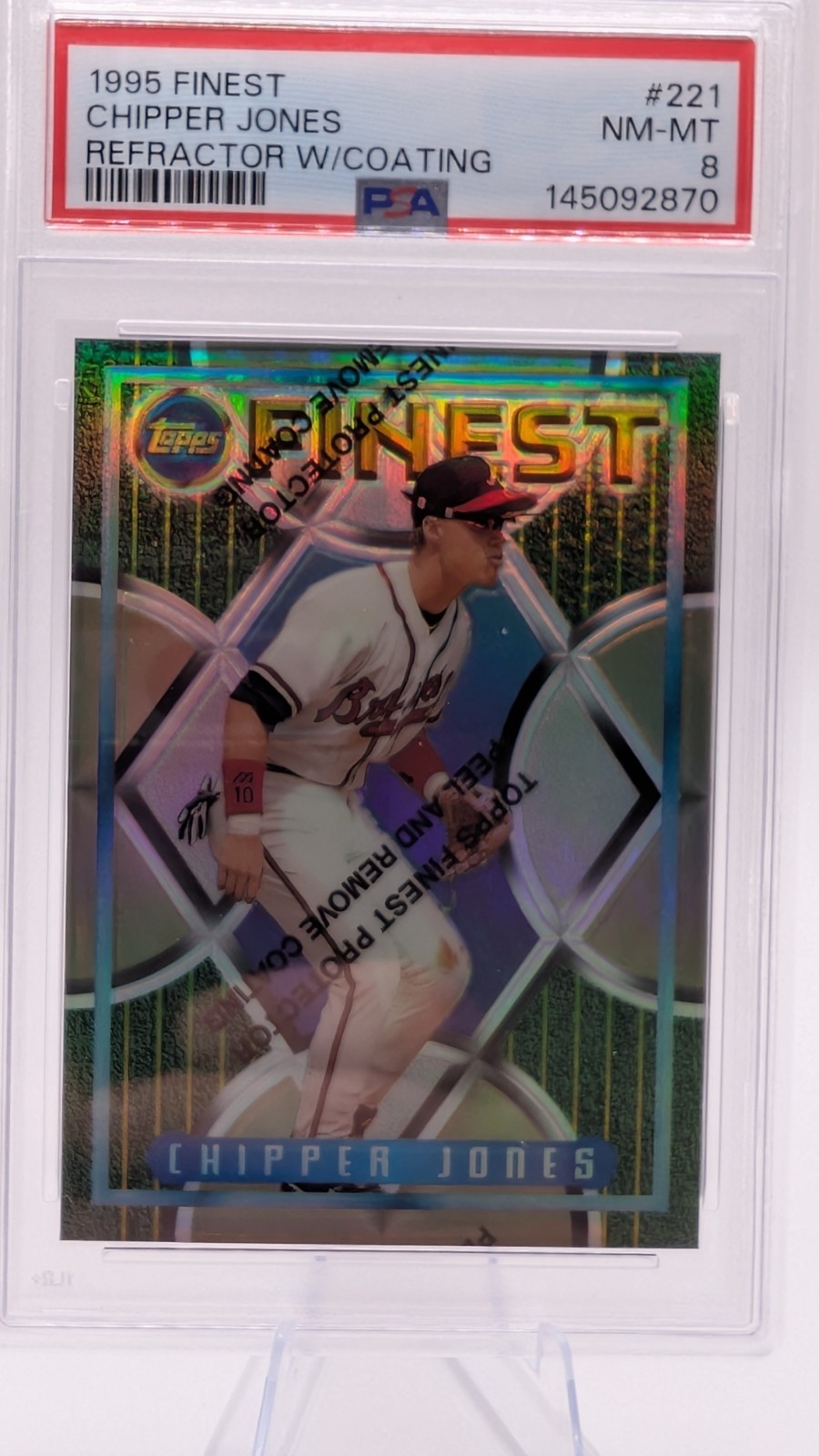 1995 Topps Finest - Chipper Jones #221 Refractor