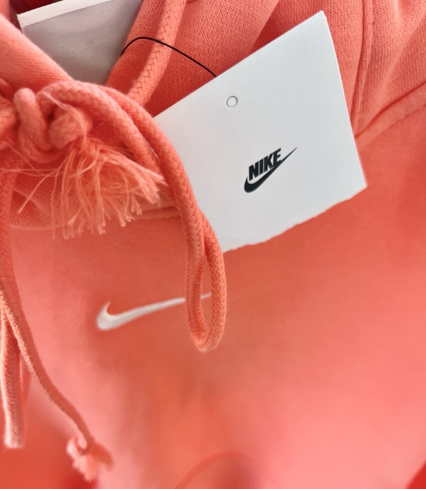 Nike Phoenix Fleece Oversized Pullover Hoodie in Wild Mango/Sail Size XXS NWT thumbnail 10