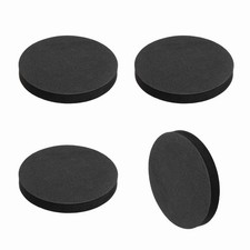 4Pcs Speaker Isolation Pads, 65mmx8mm Black Round EVA Acoustic Foam Pads Feet