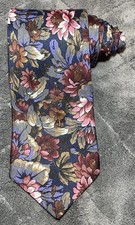 Kuppenheimer Silk Floral Men's Neck Tie 57"L 3.5"W