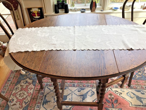 Elegant Cream Table Runner 14x70”  Holiday & everyday..easy to dress up or down