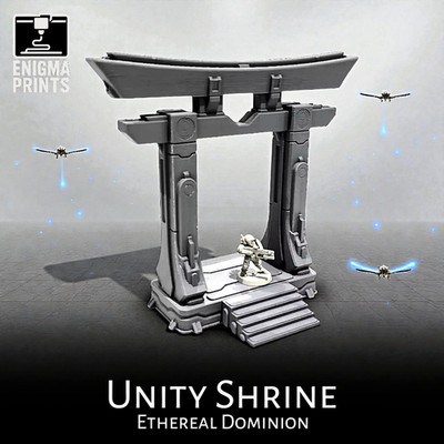 Unity Shrine - 28mm 3d Printed Greater Good Terrain | Ethereal Dominion