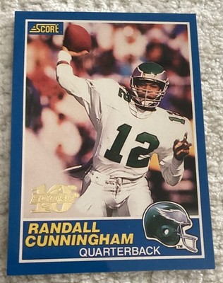 1999 Score 10th Anniversary Reprints /1989 Randall Cunningham #75 Eagles