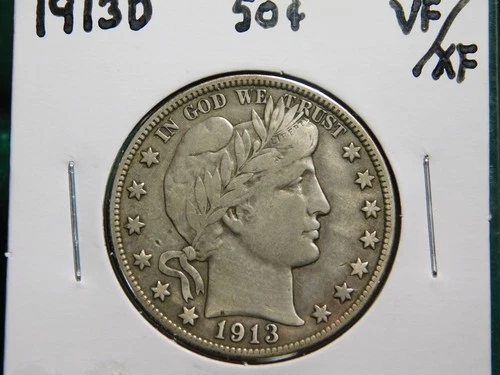 1913 D  Barber Half Dollar  Item # 12627