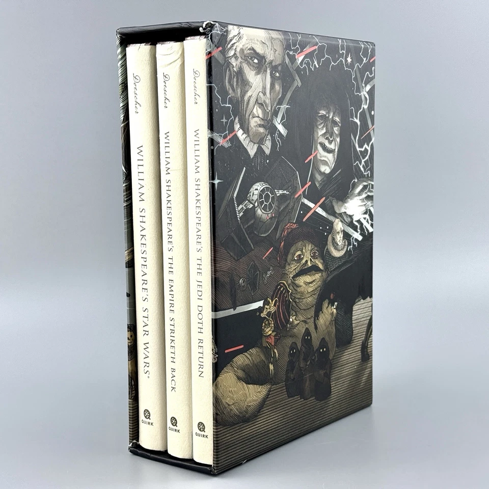 William Shakespeare's Star Wars Trilogy Hardcover Box Set Ian Doescher w/ Poster - Image 4 of 4