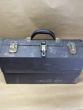 VTG Kennedy Kits Style 1017 Cantilever Metal Tool Box Brown Made in USA *READ