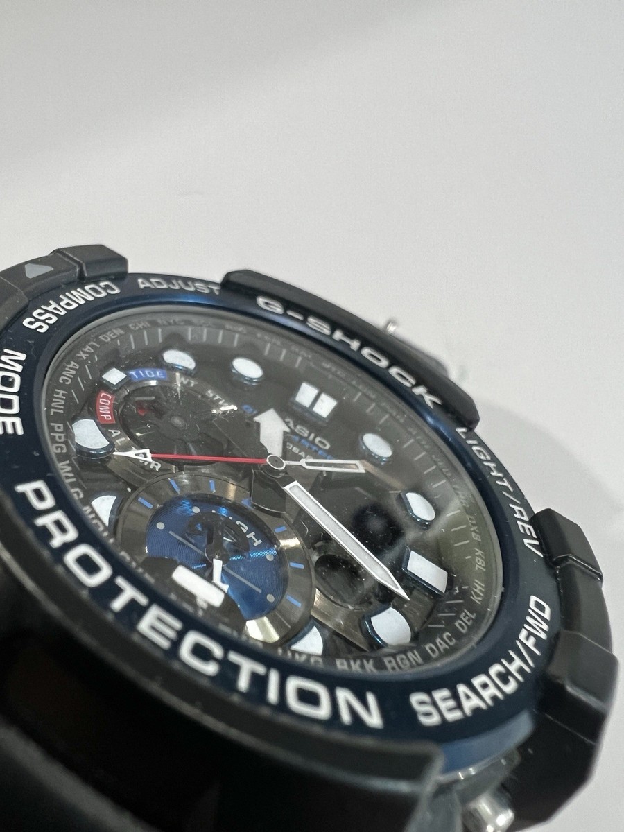 Casio G-Shock GN-1000B Gulfmaster Analog Digital Watch Twin Sensor