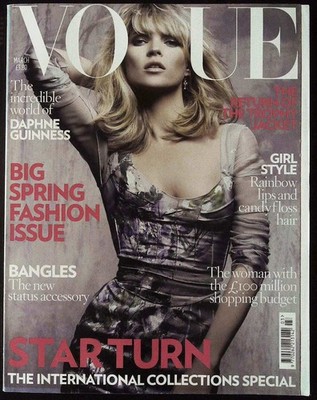 VOGUE UK March 2008 KATE MOSS Daphne Guinness LILY DONALDSON Daria Werbowy @ EX