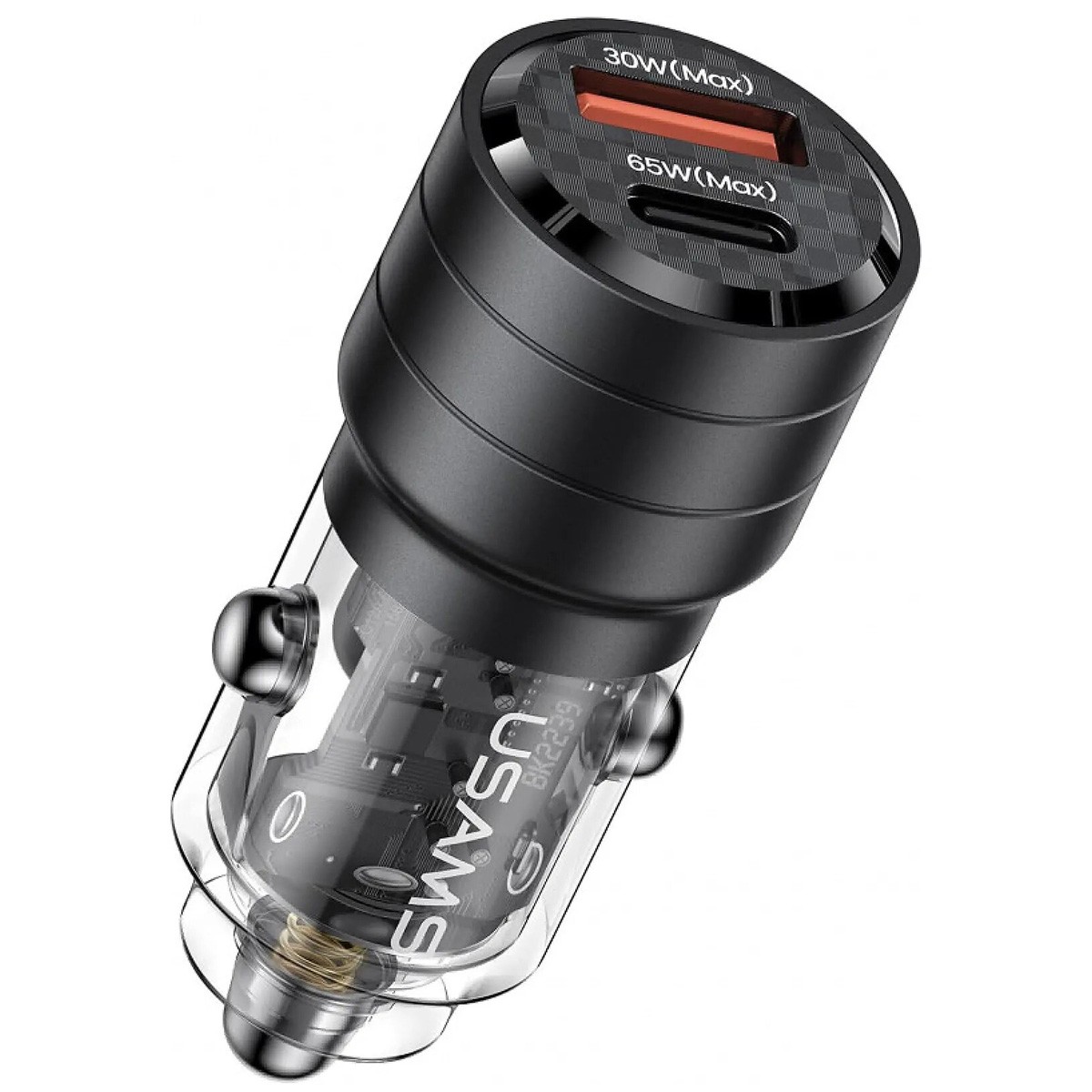 Chargeur allume-cigare USB-C Usams 95W idéal pour les longs trajets et voyages en famille