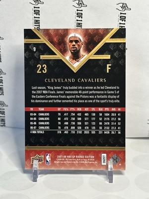 ✨2007-08 Upper Deck SP Rookie Edition LeBron James #9 Cleveland