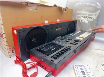 SONY CFS-C7 Red CHORD MACHINE FM/AM Stereo Radio Cassette Player