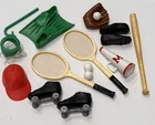 Vintage 1960s Barbie & Ken Sports Lot Baseball Scuba Tennis Cleats Shoes