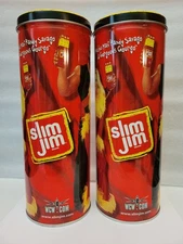 Macho Man Randy Savage Slim Jim Canister Tin Can Georgeous George 2000 WCW WWF