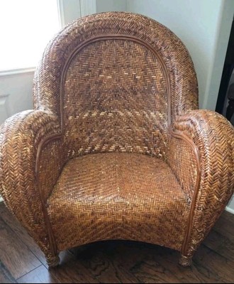 Rattan Lounge Chairs Pottery Barn Malabar Rattan Chair Pottery