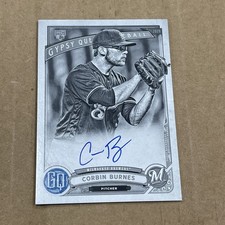 2019 Topps Gypsy Queen AUTO #16/50 Black & White Corbin Burnes RC Rookie B&W AD