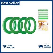 4 Rolls Fine Line Tape Green , Fineline Masking Tape in 1/16, 1/8, 1/4 and 1/2 I