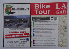 LAKE GARDA MAP with 3 Cycling Routes: 2023. 43cm x 61cm. Safe / Medium / Advance