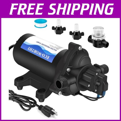 #ad RV Marine Water Pressure Pump 110V Self Priming $133.98