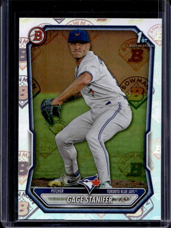 2026 Bowman Gage Stanifer Logo Pattern 1st Prospect #BP-37 Blue Jays