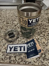 Yeti 20oz Tumbler 2.0 Camo 2021 Very Rare - Perfect Condition
