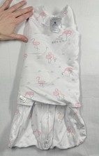 Halo Baby Cotton Sleep Sack Swaddle Sz Newborn Birth-3M Months Pink Flamingos