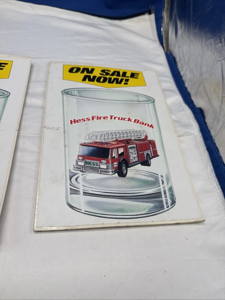 Juego de 3 pegatinas publicitarias vintage de gasolinera Hess B5B Foto 4 de 4