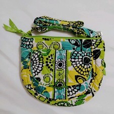 Vera Bradley Bag Hipster Crossbody Purse Shoulder Bag Limes Up Green Yellow