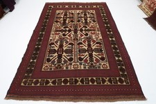 Tappeto Sumak Kilim rosso orientale 7 x 9 piedi afgano annodato a mano...