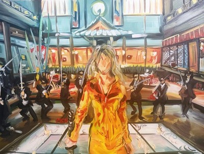 Kill Bill Vol. 1 The Bride vs. The Crazy 88 Painting
