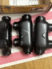 NEW BOX OF 3 ILSCO PBT-1/0 INSULATED SPLICE CONNECTOR  BIN FREE SHIPPING