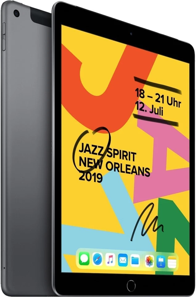 Apple iPad 7 2019 WiFi + 4G iOS Tablet 10,2" 32 GB Spacegrau Retina 8 MP TouchID - Bild 2 von 3