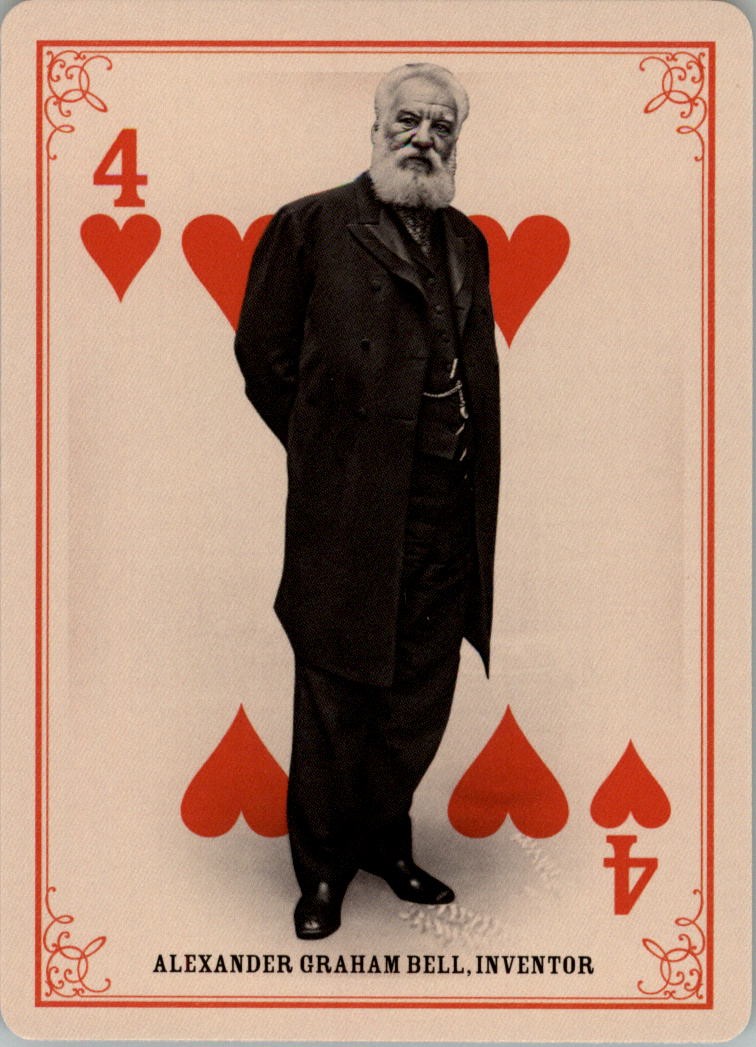 2013 Panini Golden Age Playing Cards Insert #2 Alexander Graham Bell